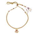 Saloni Fashion Jewellery Traditional Round Shape Golden Balls Guchha Gold Plated Choker Necklace For Women - view 2