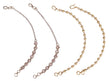 Saloni Fashion Jewellery Traditional Round Shape Long Chain Gold Plated Combo Set of 2 Ear-Chain (Kaanchain) For Women - view 2