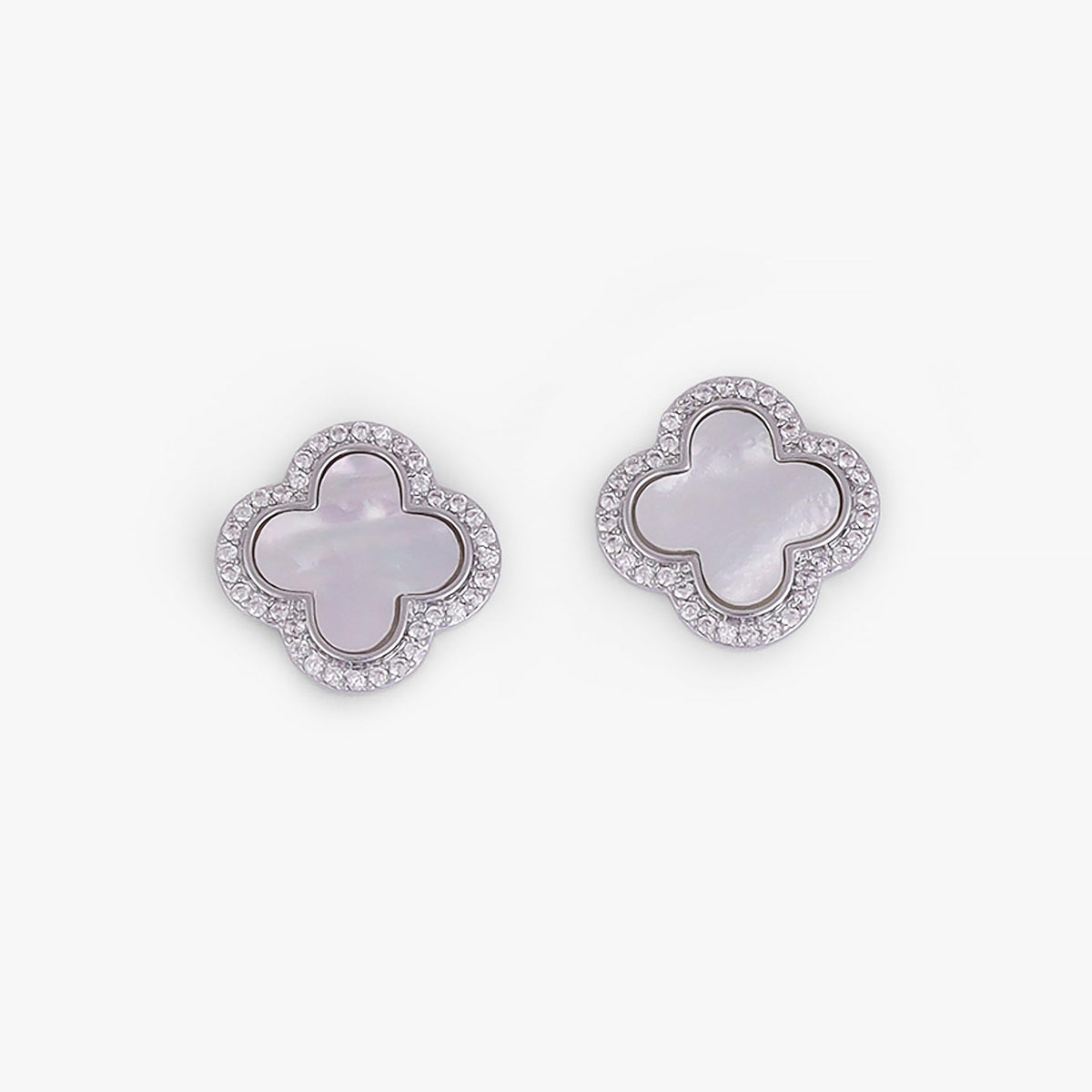 Saloni Fashion Jewellery Western Style Leaf Design Silver Plated Stud Earring For Women - view 2