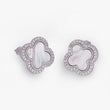 Saloni Fashion Jewellery Western Style Leaf Design Silver Plated Stud Earring For Women - view 4
