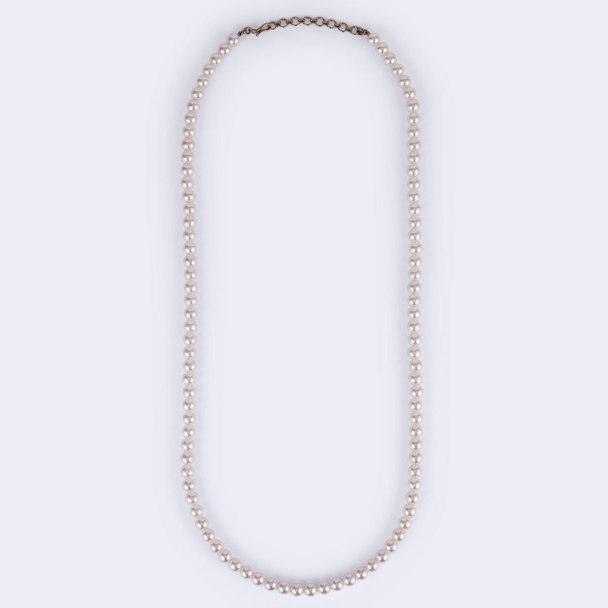 Saloni Fashion Jewellery White Mother Of Pearl Gold Plated Moti Mala Necklace For Women