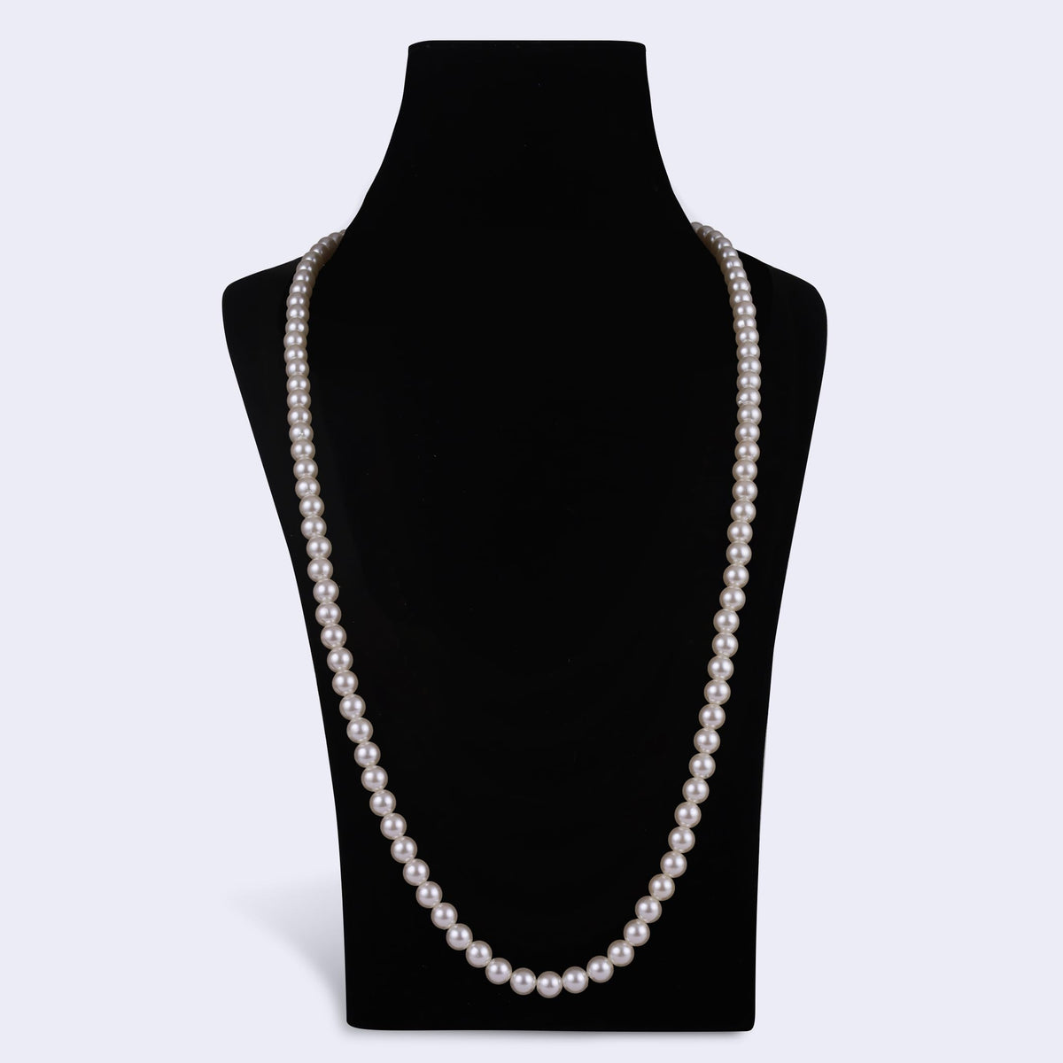 Saloni Fashion Jewellery White Mother Of Pearl Gold Plated Moti Mala Necklace For Women - view 3