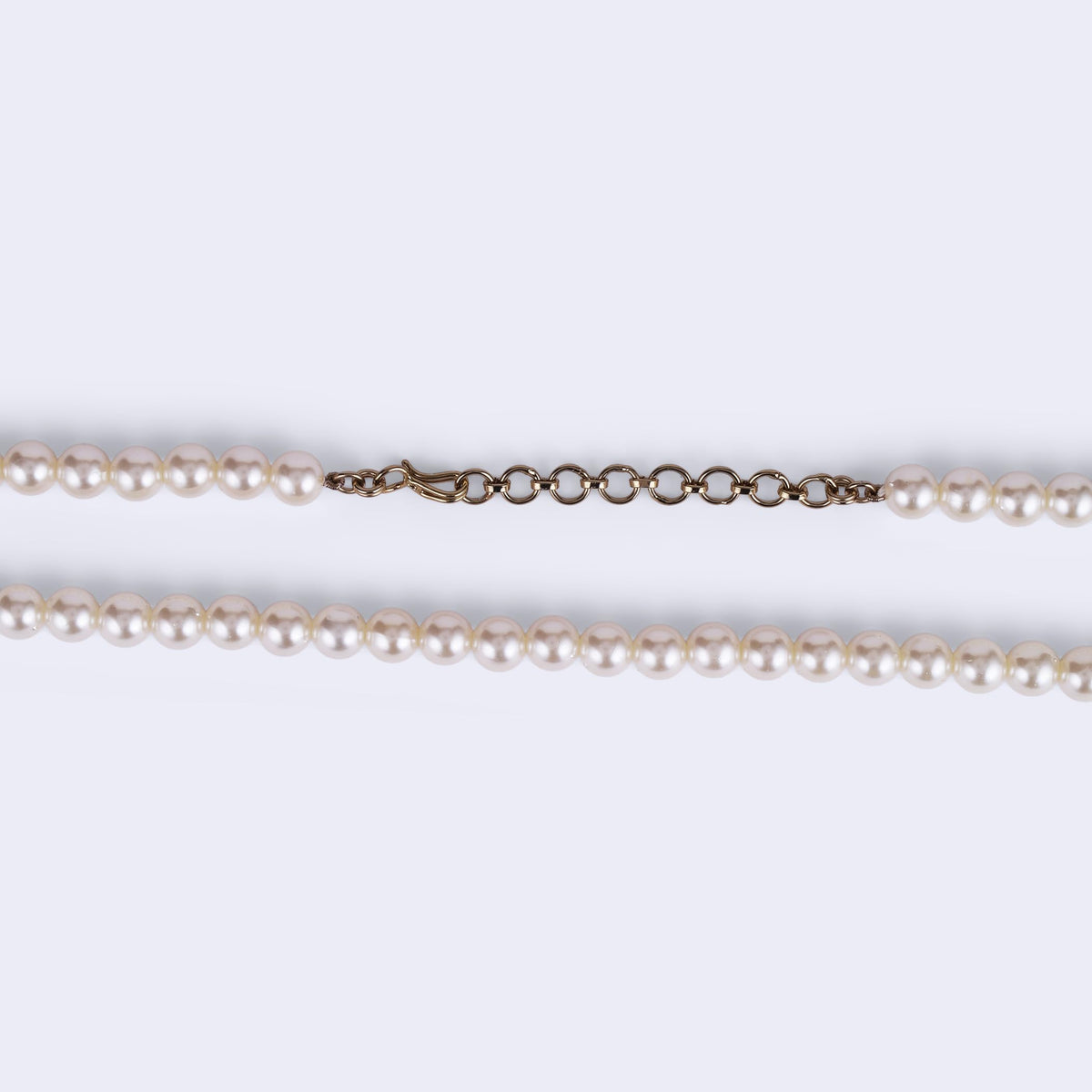 Saloni Fashion Jewellery White Mother Of Pearl Gold Plated Moti Mala Necklace For Women - view 4